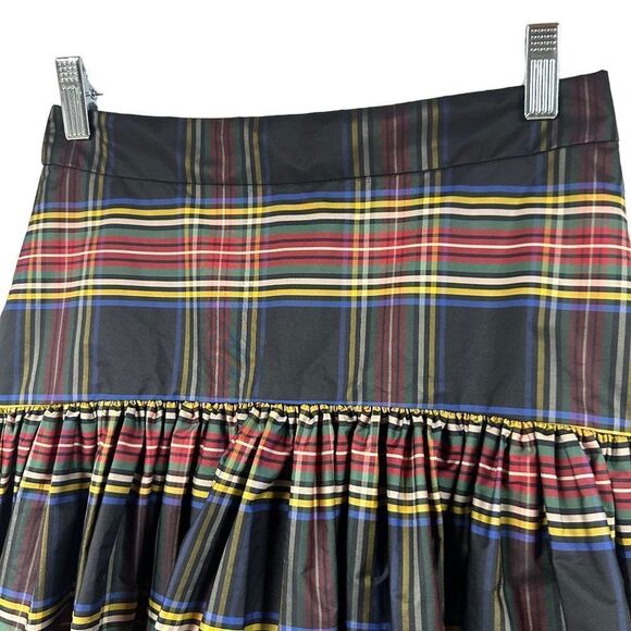 J. Crew Taffeta Skirt in Stewart Plaid Womens Size 000 - Picture 6 of 10
